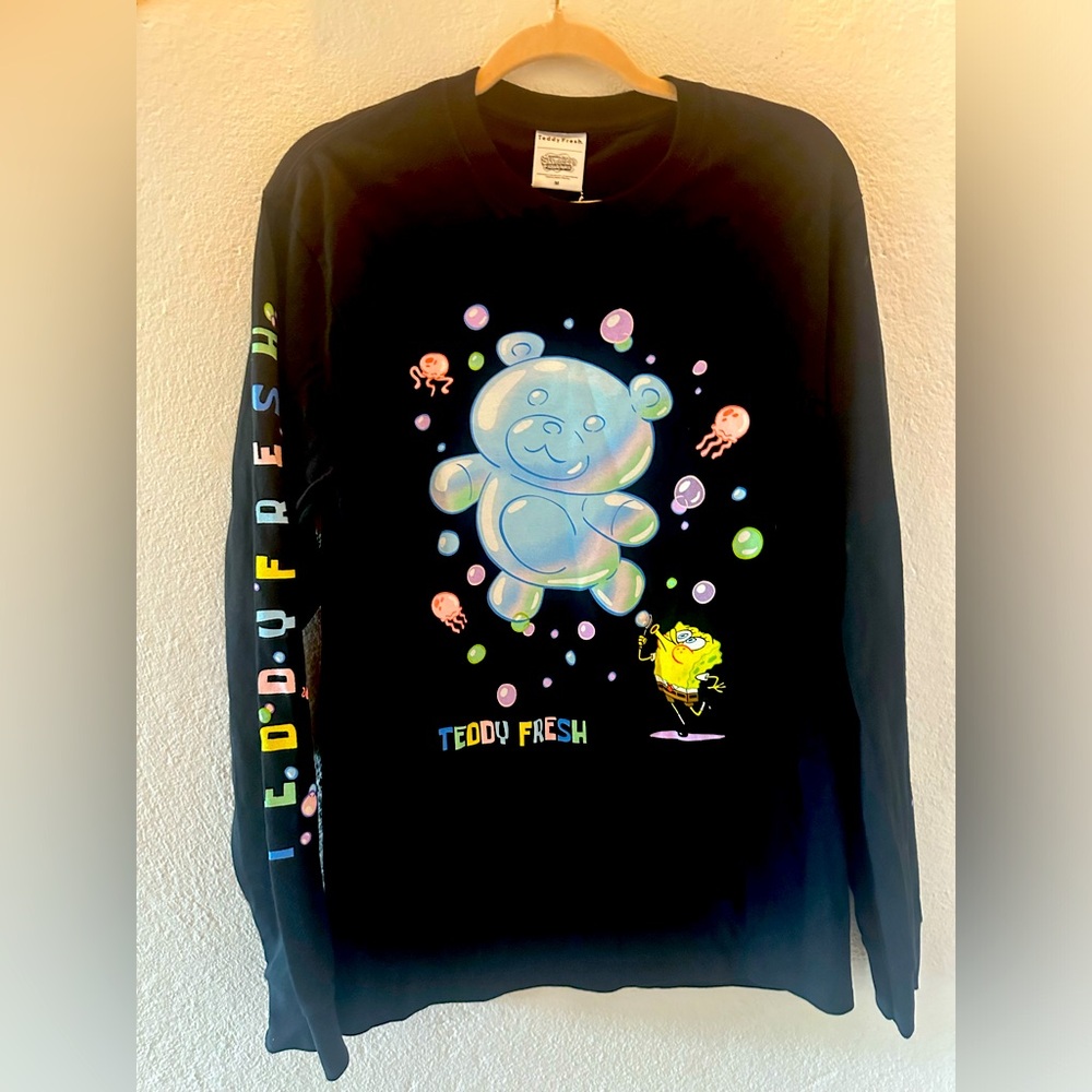 Teddy Fresh and Sponge Bob shirt